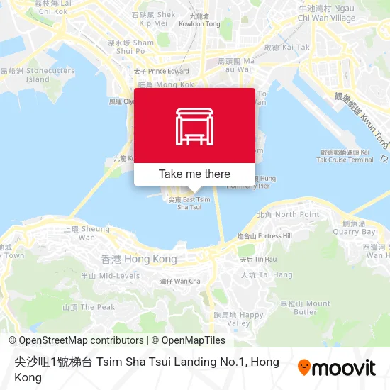 尖沙咀1號梯台 Tsim Sha Tsui Landing No.1 map