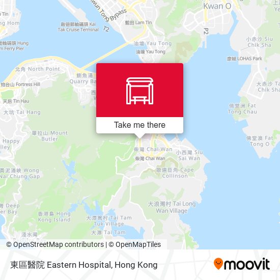 東區醫院 Eastern Hospital map
