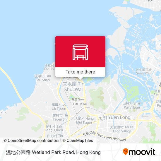 濕地公園路 Wetland Park Road map