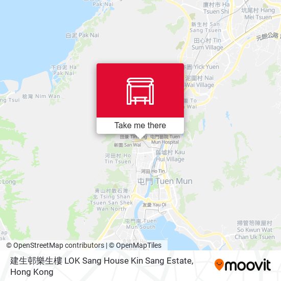 建生邨樂生樓 LOK Sang House Kin Sang Estate map