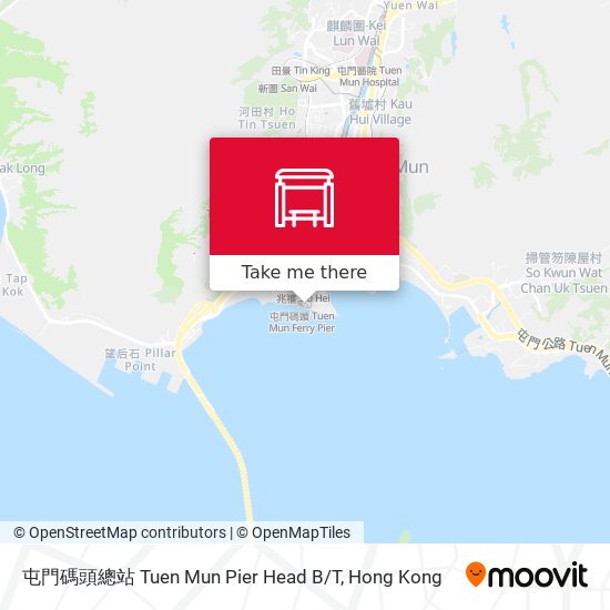 屯門碼頭總站 Tuen Mun Pier Head B/T map