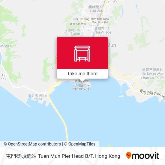 屯門碼頭總站 Tuen Mun Pier Head B/T地圖