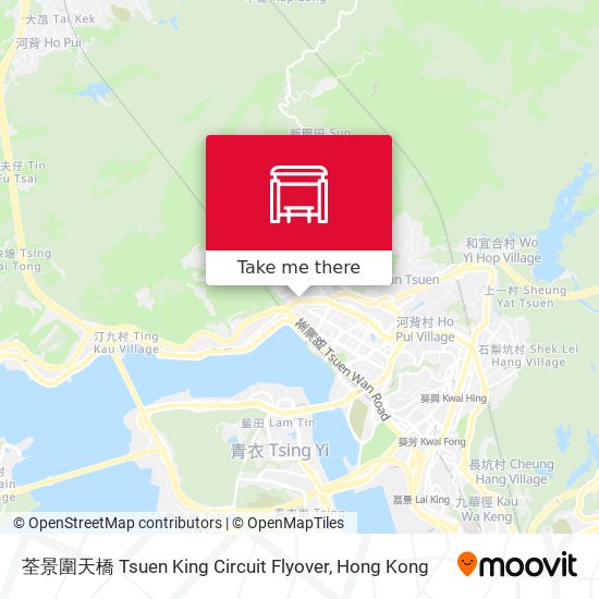 荃景圍天橋 Tsuen King Circuit Flyover map