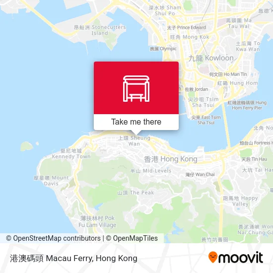 港澳碼頭 Macau Ferry map