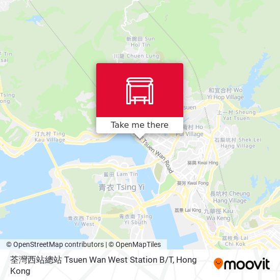 荃灣西站總站 Tsuen Wan West Station B / T map