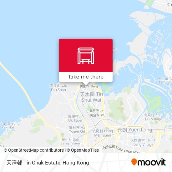 天澤邨 Tin Chak Estate map