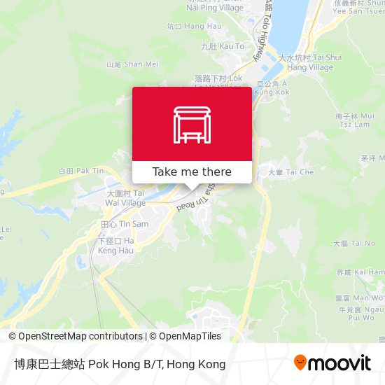 博康巴士總站 Pok Hong B/T map