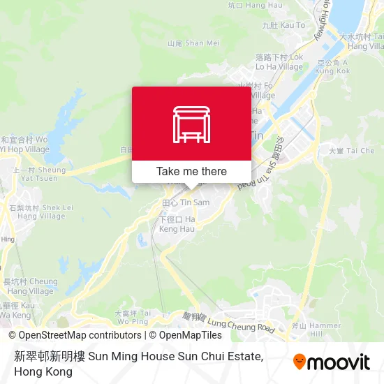 新翠邨新明樓 Sun Ming House Sun Chui Estate map
