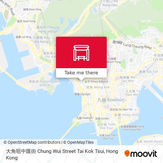 大角咀中匯街 Chung Wui Street Tai Kok Tsui map