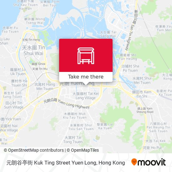 元朗谷亭街 Kuk Ting Street Yuen Long map
