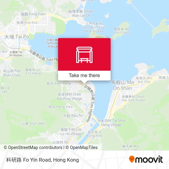 科研路 Fo Yin Road map
