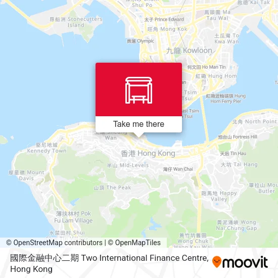 國際金融中心二期 Two International Finance Centre地圖