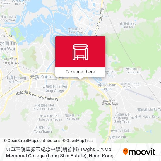 東華三院馬振玉紀念中學(朗善邨) Twghs C.Y.Ma Memorial College (Long Shin Estate) map