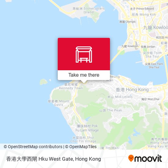 香港大學西閘 Hku West Gate地圖