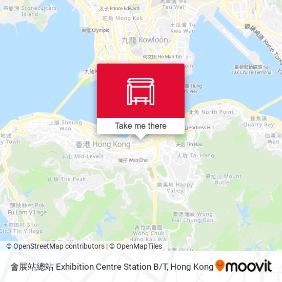 會展站總站 Exhibition Centre Station B / T map