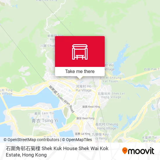 石圍角邨石菊樓 Shek Kuk House Shek Wai Kok Estate map