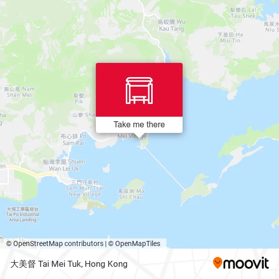 大美督 Tai Mei Tuk map