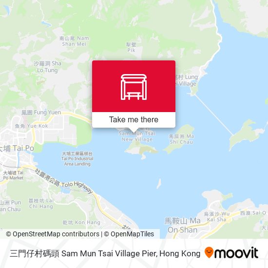 三門仔村碼頭 Sam Mun Tsai Village Pier map
