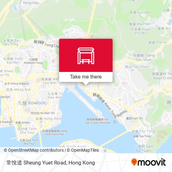 常悅道 Sheung Yuet Road map