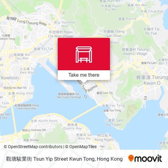 觀塘駿業街 Tsun Yip Street Kwun Tong map