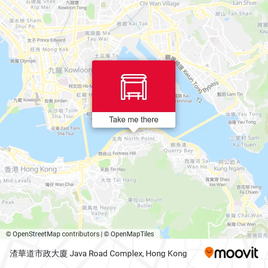 渣華道市政大廈 Java Road Complex地圖
