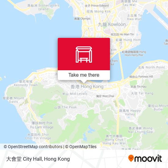 大會堂 City Hall map