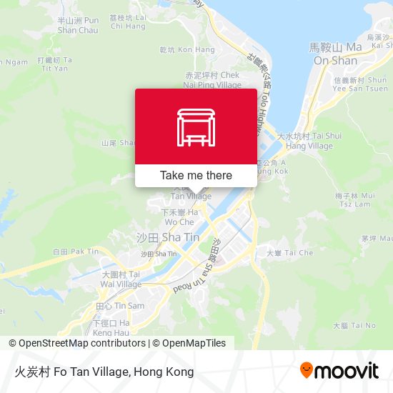 火炭村 Fo Tan Village map