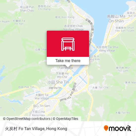 火炭村 Fo Tan Village地圖