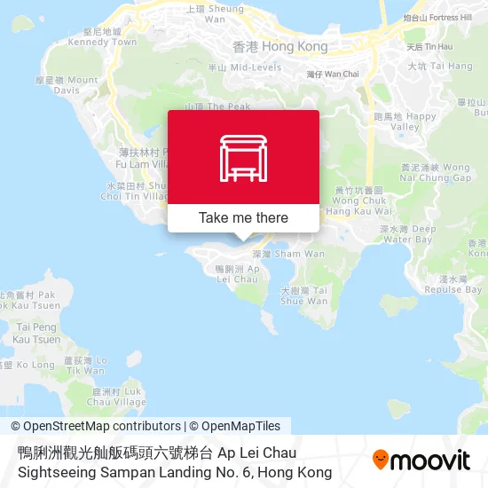 鴨脷洲觀光舢舨碼頭六號梯台 Ap Lei Chau Sightseeing Sampan Landing No. 6 map