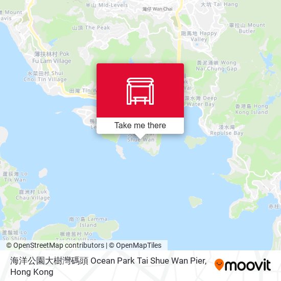 海洋公園大樹灣碼頭 Ocean Park Tai Shue Wan Pier map