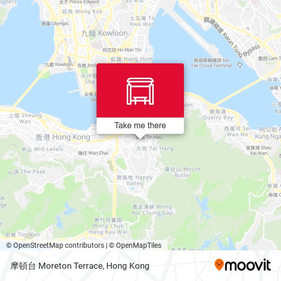 摩頓台 Moreton Terrace map