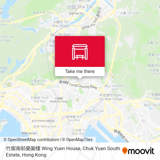 竹園南邨榮園樓 Wing Yuen House, Chuk Yuen South Estate map