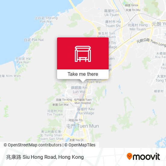 兆康路 Siu Hong Road map