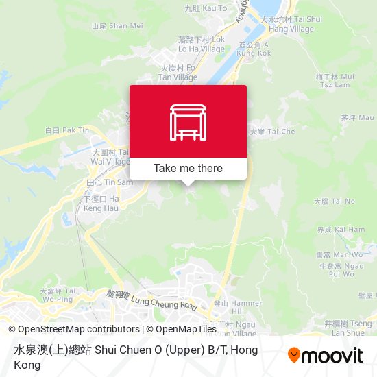 水泉澳(上)總站 Shui Chuen O (Upper) B / T map