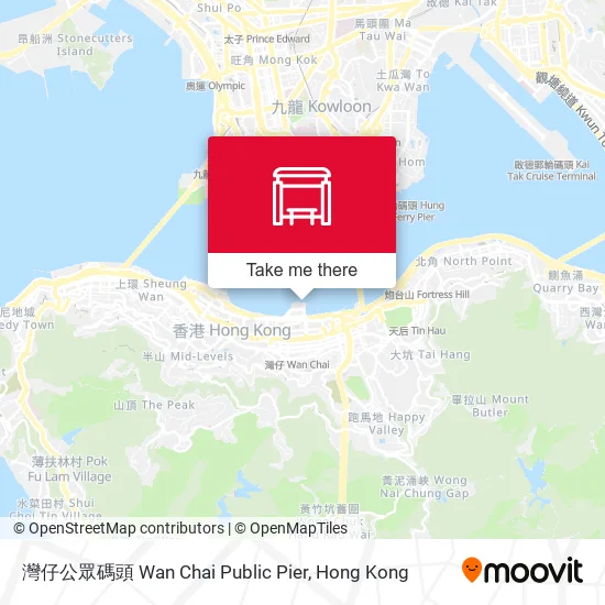 灣仔公眾碼頭 Wan Chai Public Pier map