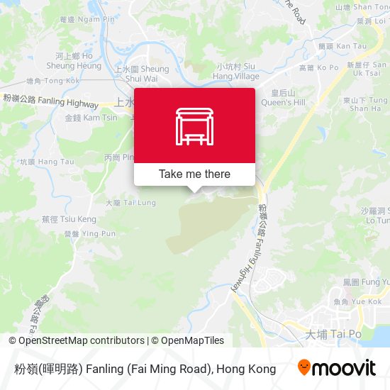 粉嶺(暉明路) Fanling (Fai Ming Road) map