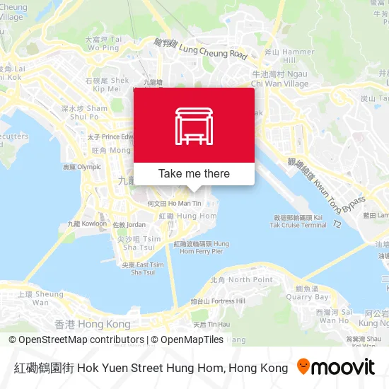 紅磡鶴園街 Hok Yuen Street Hung Hom地圖