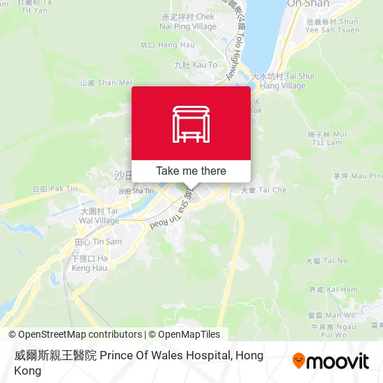 威爾斯親王醫院 Prince Of Wales Hospital map