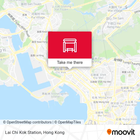 Lai Chi Kok Station map