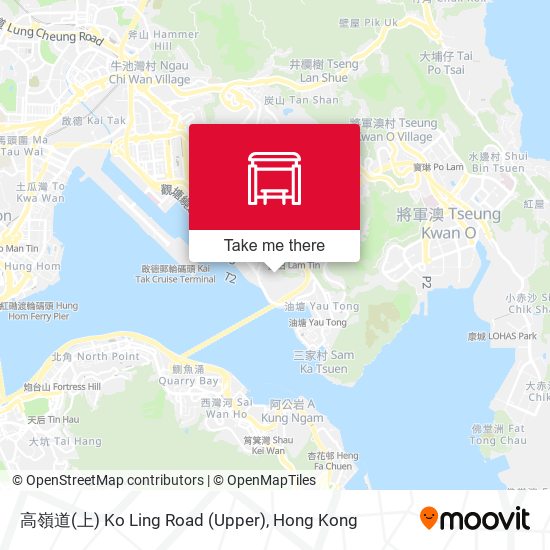 高嶺道(上) Ko Ling Road (Upper) map