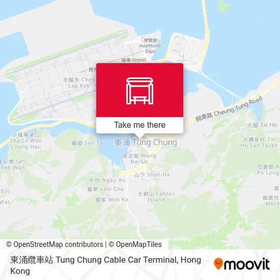 東涌纜車站 Tung Chung Cable Car Terminal map