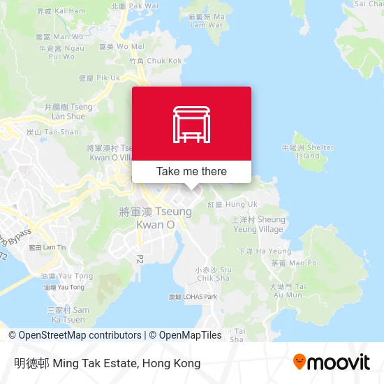 明德邨 Ming Tak Estate map