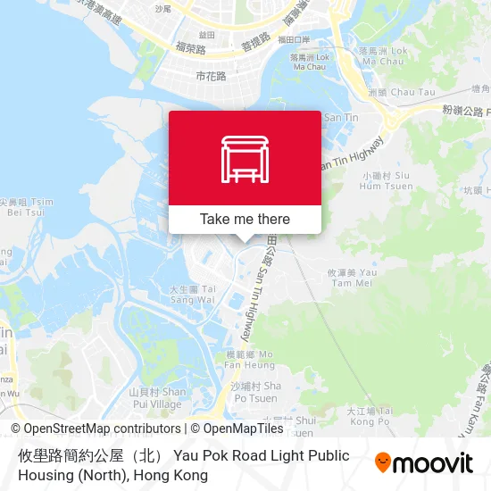 攸壆路簡約公屋（北） Yau Pok Road Light Public Housing (North) map
