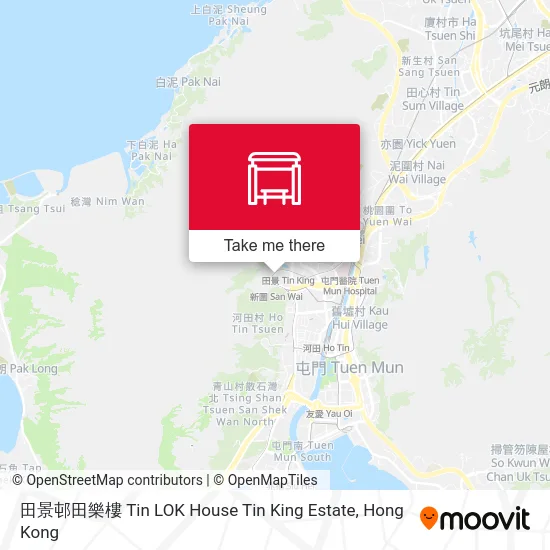 田景邨田樂樓 Tin LOK House Tin King Estate map