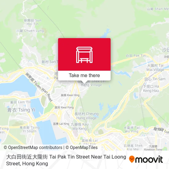 大白田街近大隴街 Tai Pak Tin Street Near Tai Loong Street map