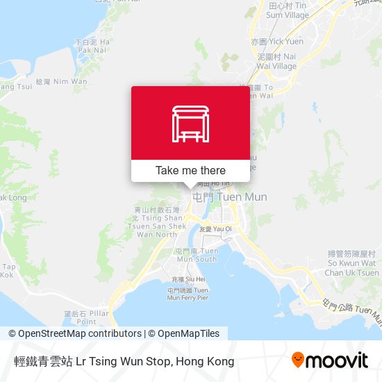 輕鐵青雲站 Lr Tsing Wun Stop map