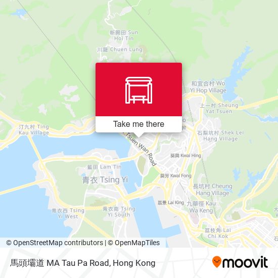 馬頭壩道 MA Tau Pa Road map