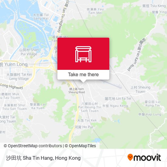 沙田坑 Sha Tin Hang map