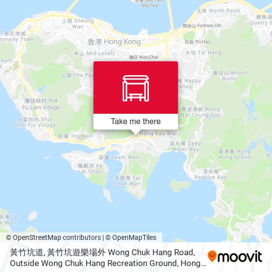 黃竹坑道, 黃竹坑遊樂場外 Wong Chuk Hang Road, Outside Wong Chuk Hang Recreation Ground map