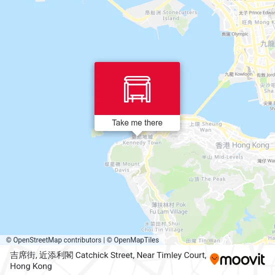 吉席街, 近添利閣 Catchick Street, Near Timley Court map